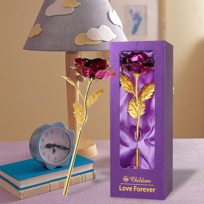 Mothers Day Rose Gifts for Mom,Birthday Gifts for Women,Mothers Day Flowers Gifts for Mom from Daughter Son,Purple Artificial Flowers Gift for Her,Wife,Grandma,Christmas,Valentines,Anniversary