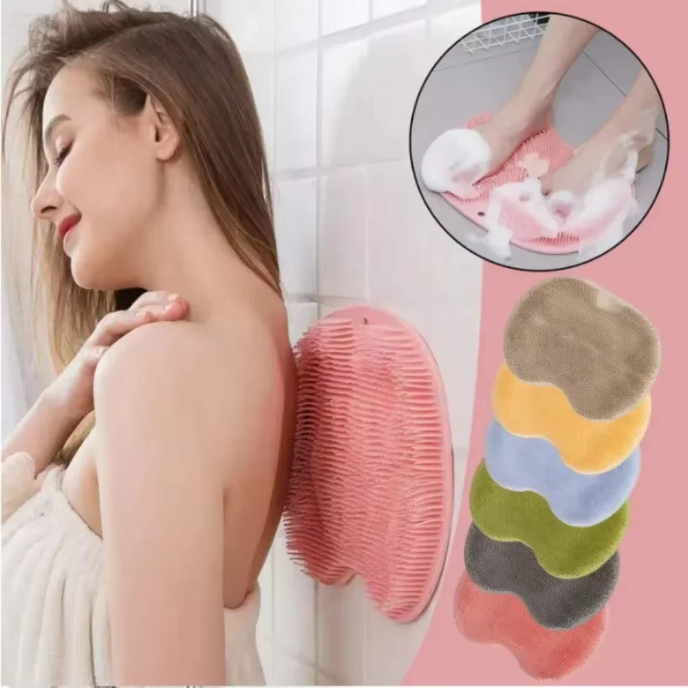 Ultimate Spa-Style Exfoliating Shower Mat – 5-in-1 Silicone Scrubbing &amp; Massaging Solution