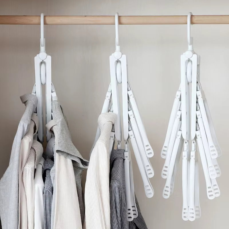 MagicFold™ 360° Rotating Hanger – Dry, Store &amp; Save Space Like Never Before!