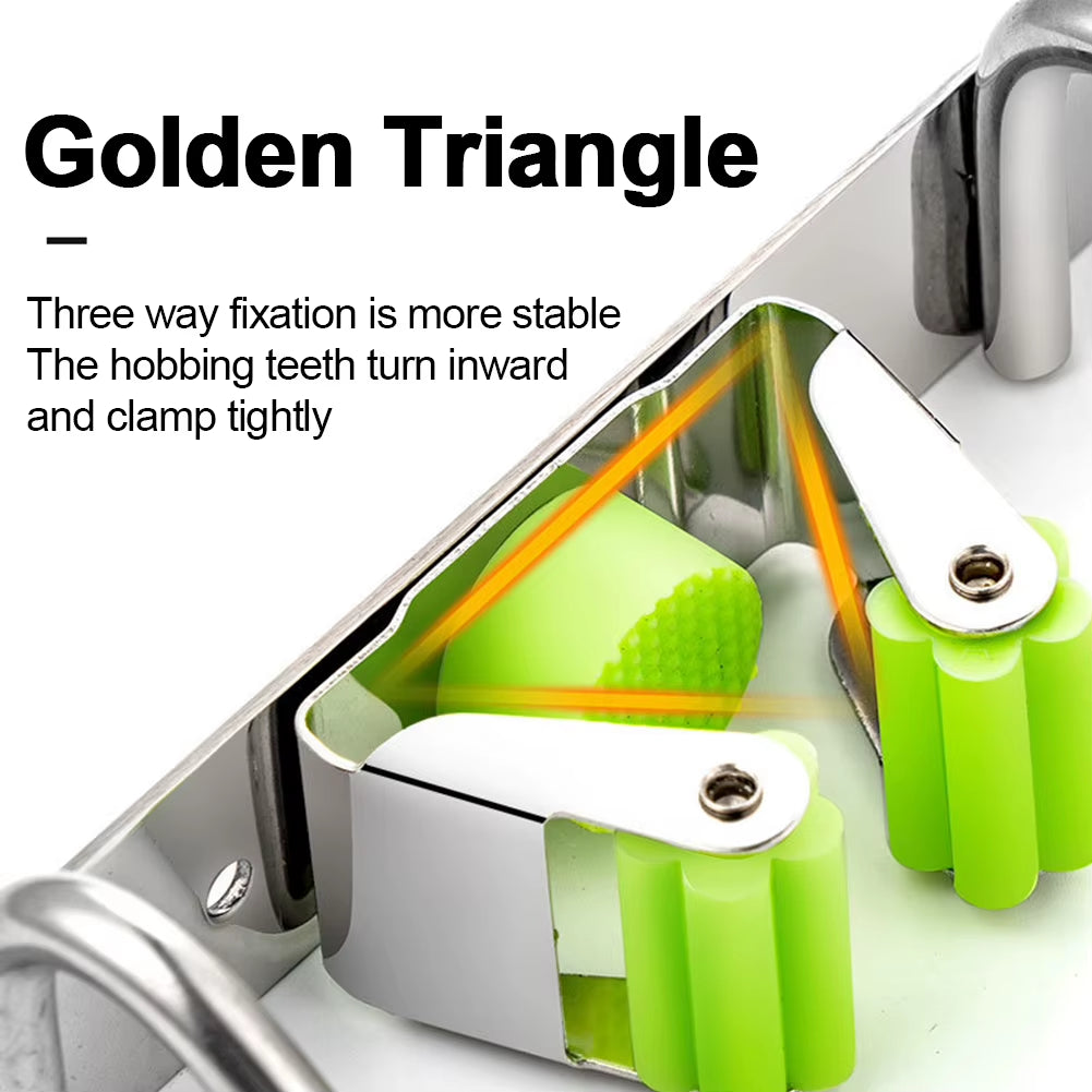 GripLock™ Stainless Steel Wall Mount Mop &amp; Broom Holder – Space-Saving Hook for Kitchen &amp; Bathroom Organization