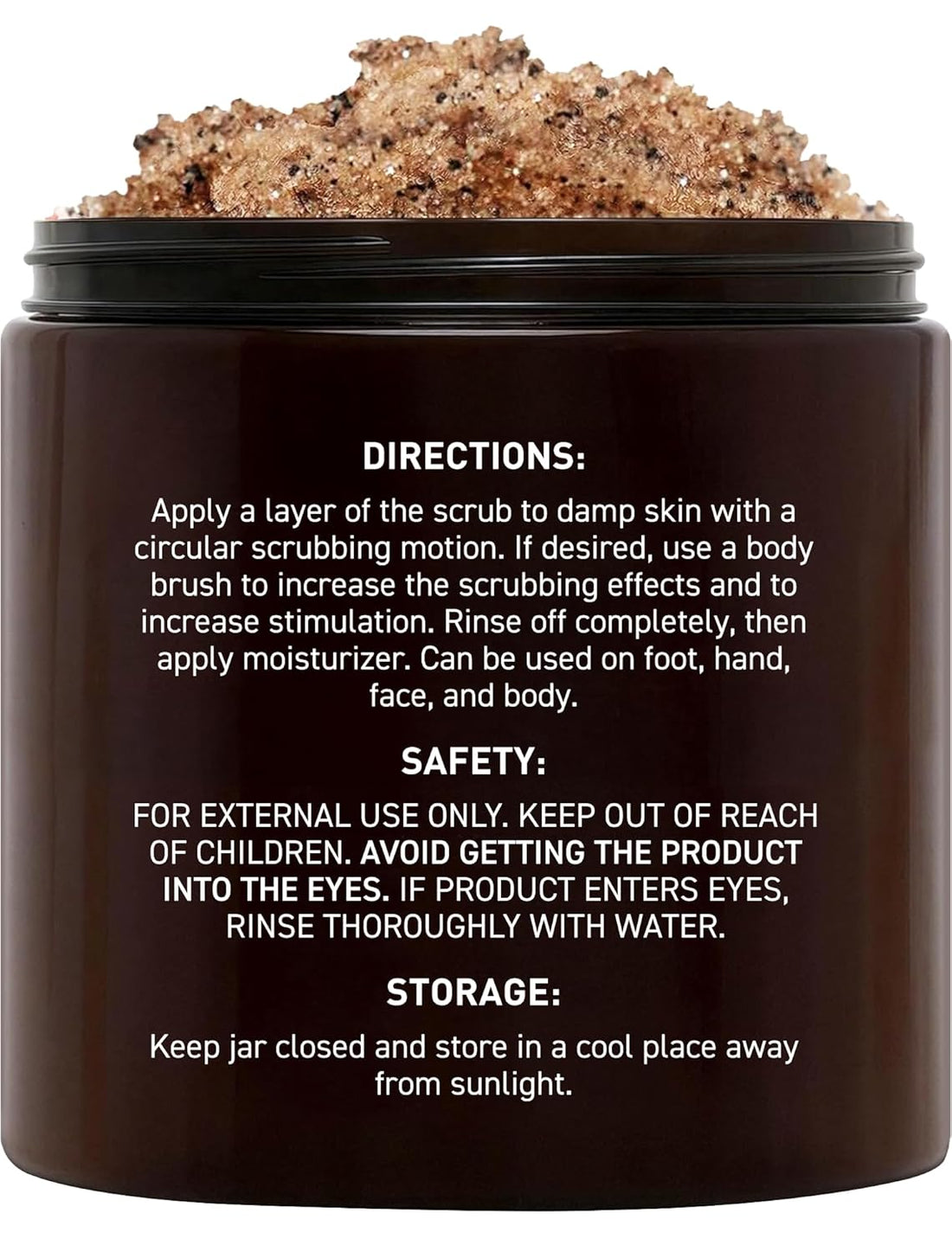 Arabica Coffee Body Scrub - Moisturizing and Exfoliating for Body, Face, Hand, Foot - Fights Stretch Marks, Fine Lines, Wrinkles - Great Gifts for Women &amp; Men - 10 Oz