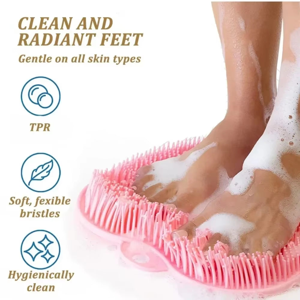 Ultimate Spa-Style Exfoliating Shower Mat – 5-in-1 Silicone Scrubbing &amp; Massaging Solution