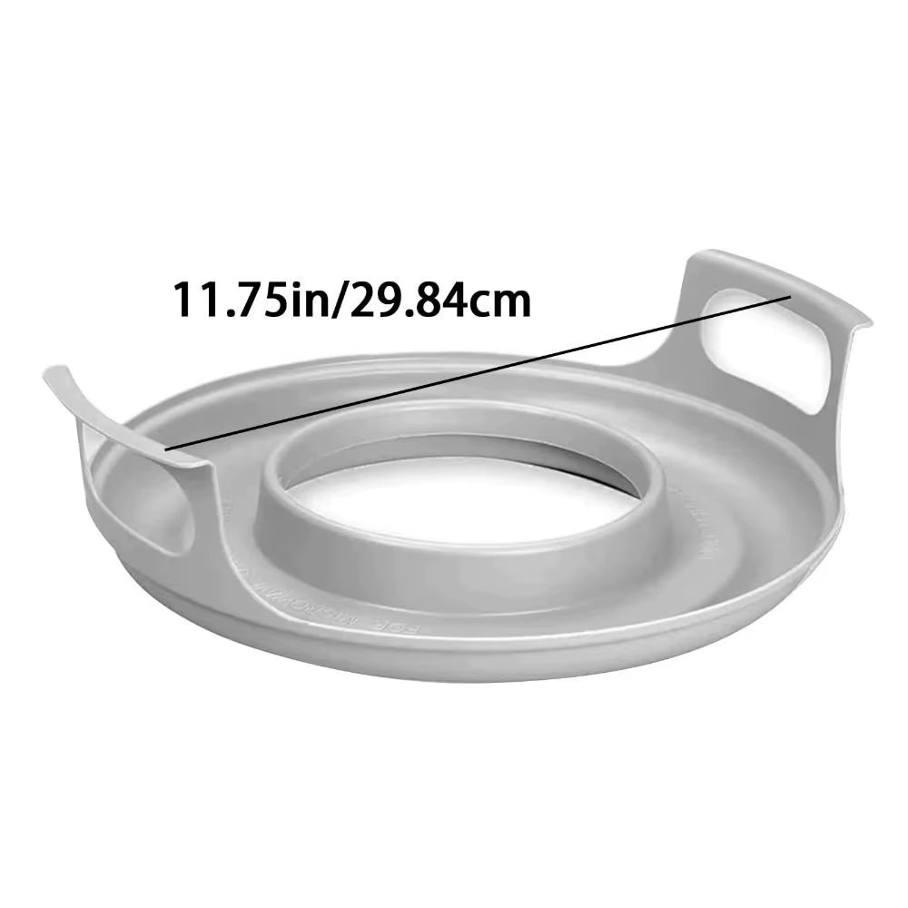 HeatMate™ Microwave Plate Holder – Durable, Easy-Clean Steam Tray for Bowls &amp; Dishes