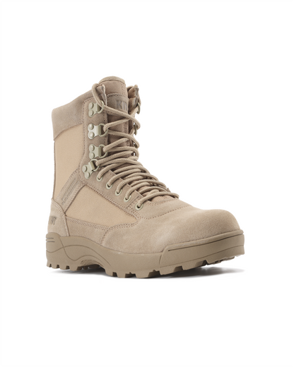Kiwi Durable Sand Suede 6.5" Zipped Water Resistant Tactical Boots [62100]