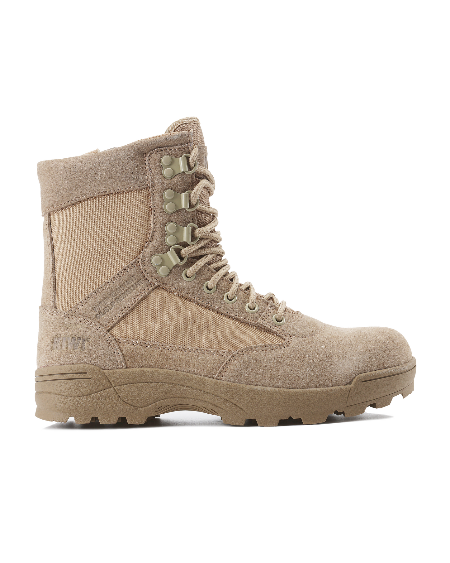 Kiwi Durable Sand Suede 6.5" Zipped Water Resistant Tactical Boots [62100]