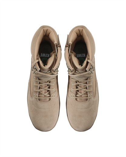Kiwi Durable Sand Suede 6.5" Zipped Water Resistant Tactical Boots [62100]