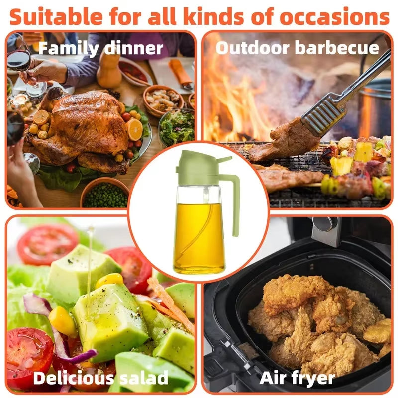 Mistify™ 500ml Olive Oil Spray Bottle – Precision Oil Dispenser for Cooking, Grilling &amp; Baking