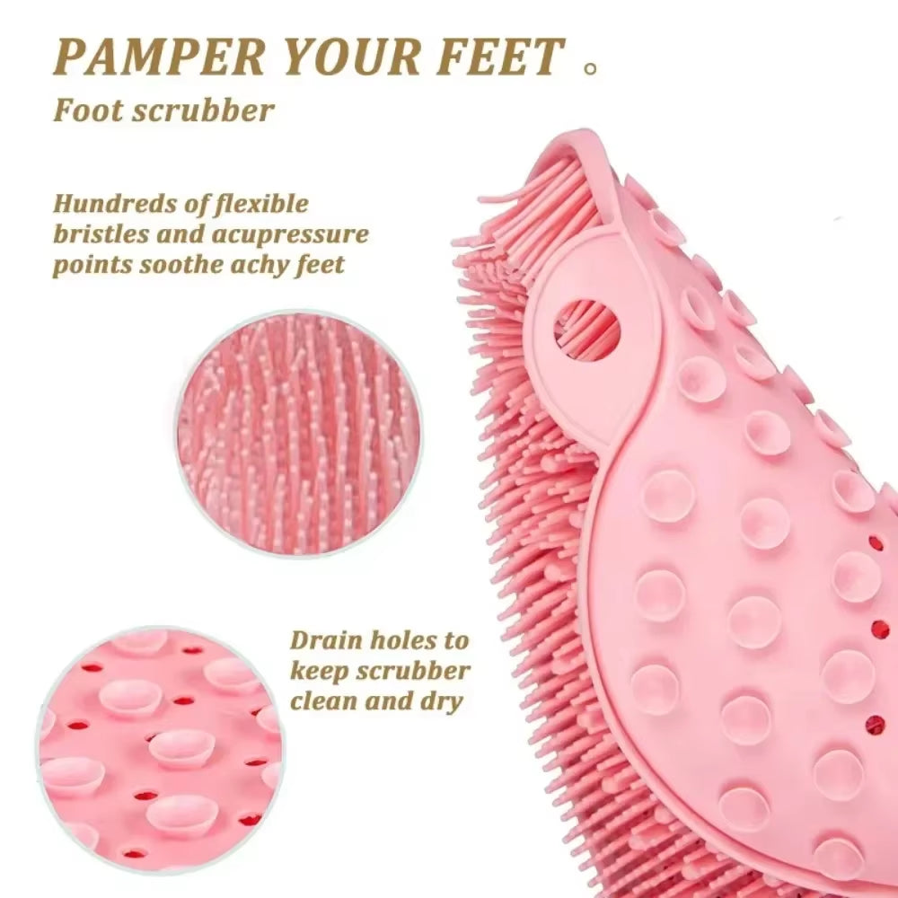 Ultimate Spa-Style Exfoliating Shower Mat – 5-in-1 Silicone Scrubbing &amp; Massaging Solution
