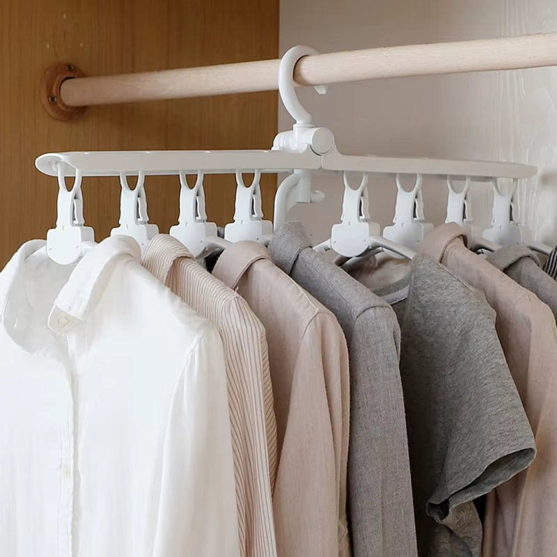 MagicFold™ 360° Rotating Hanger – Dry, Store &amp; Save Space Like Never Before!