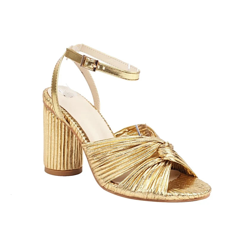 Single-Strap Buckle Fish Mouth Heels