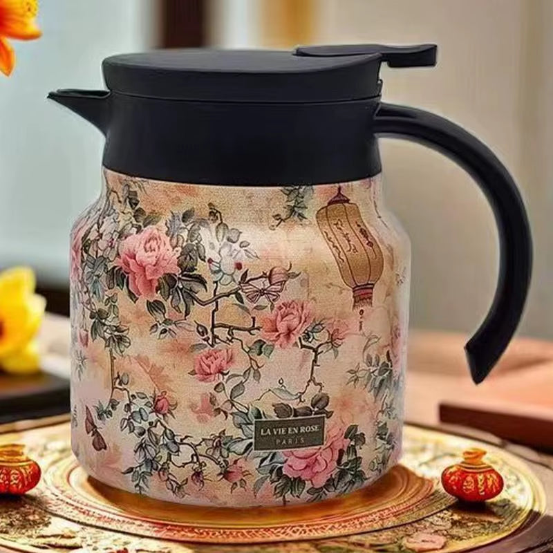 Vintage Thermal Insulation Tea &amp; Coffee Pot – Keep Your Drinks Hot in Style